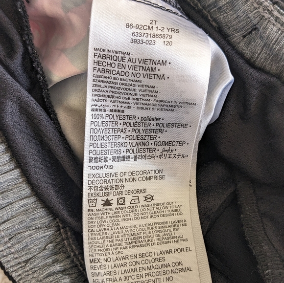 Hurley Toddler Swim Trunks. Tropical Flower Print. Black. Size 2T - Picture 6 of 6